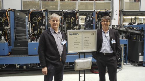 Visita procés fabricació de la nova màquina a les instal·lacions de KBA (Alemanya) - Maig 2016
